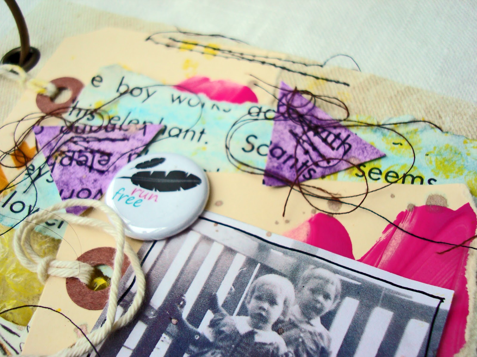 ` scrapping as I go TPB Mixed Media fun!