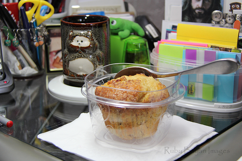 LearnSomethingNew How to Eat a Giant Muffin at Your Workstation