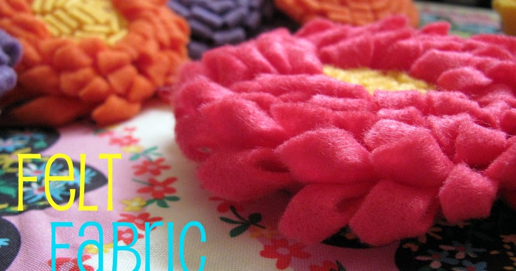 sewVery Felt Fabric Flower Tutorial