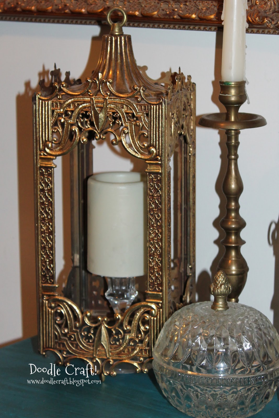 Doodlecraft Upcycled DIY Brass Lanterns!