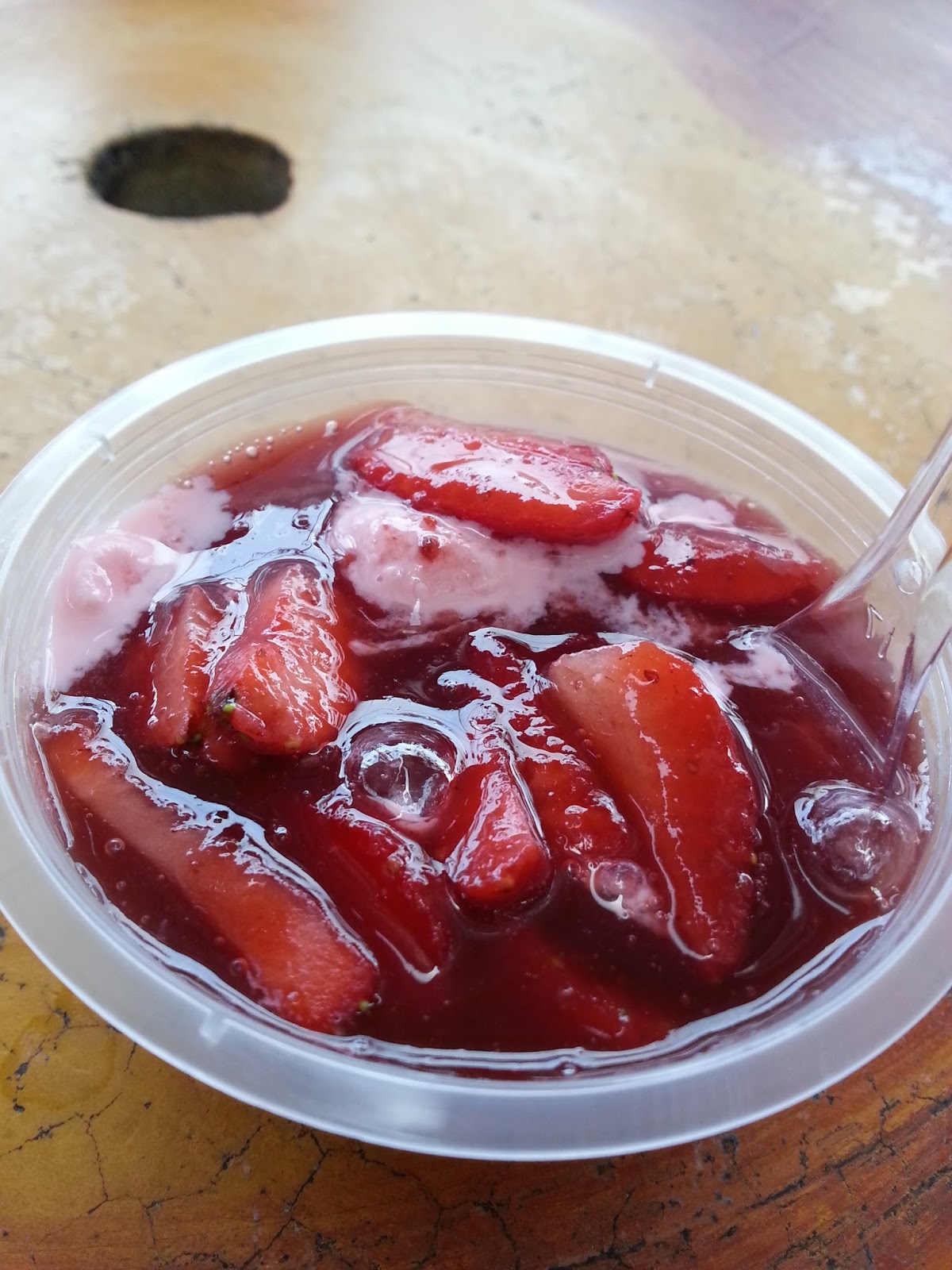 Ice blended strawberry mcd