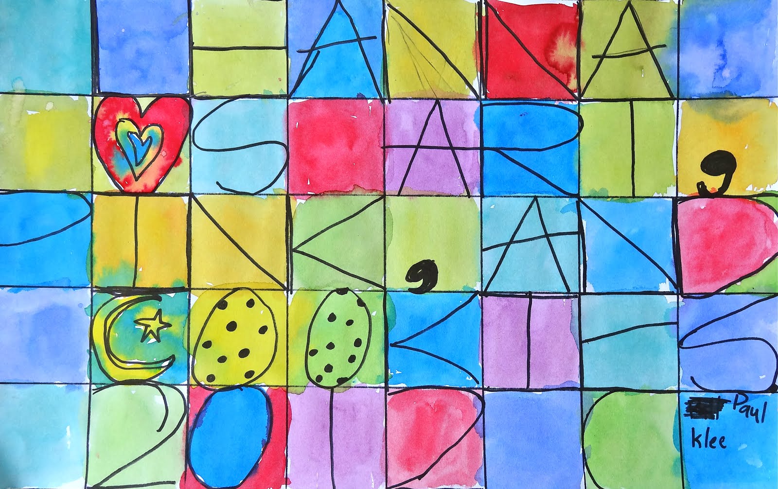 RL Arts Paul Klee Letter Painting