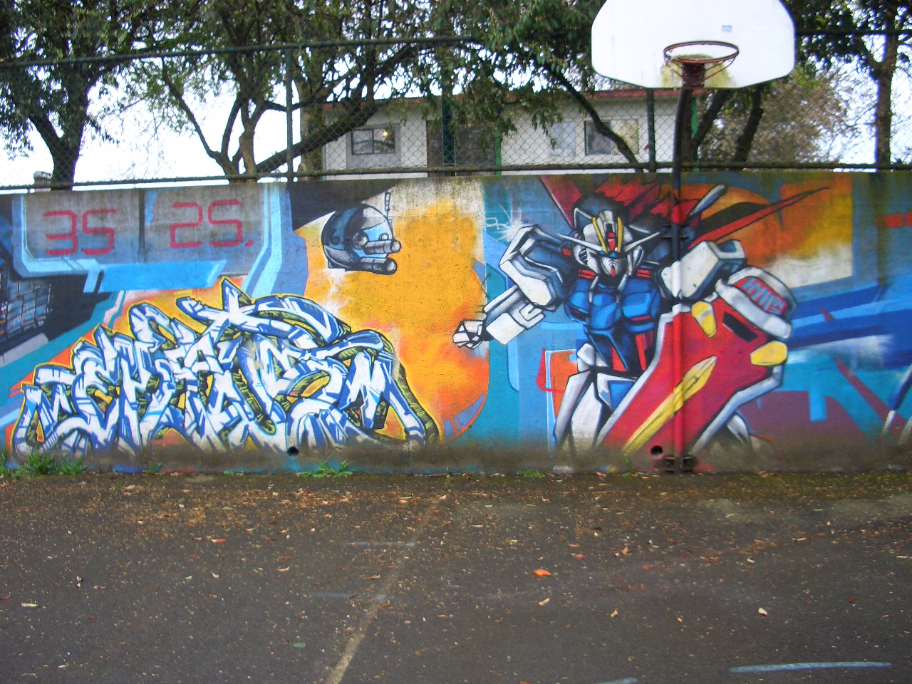 Basketball Court Graffiti