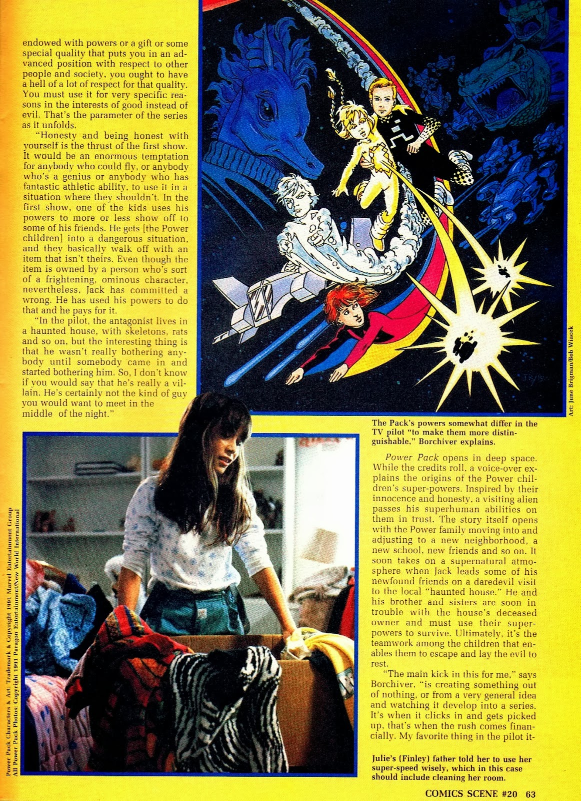 Marvel Comics of the 1980s 1991 The Power Pack TV Series That Never