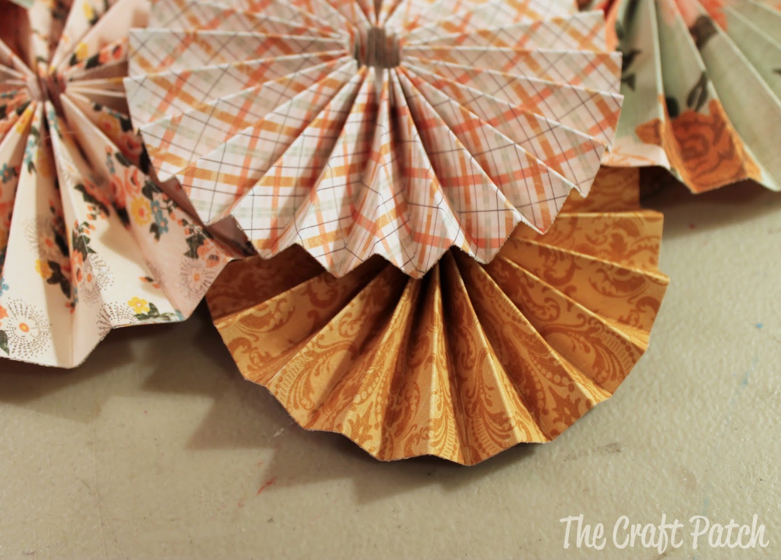 The Craft Patch Accordion Fold Paper Wreath