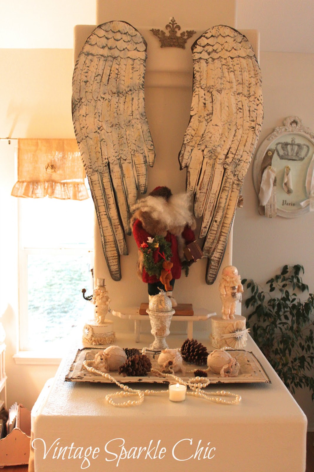 vintage sparkle chic french shabby christmas decorations vintage sparkle chic french shabby christmas decorations