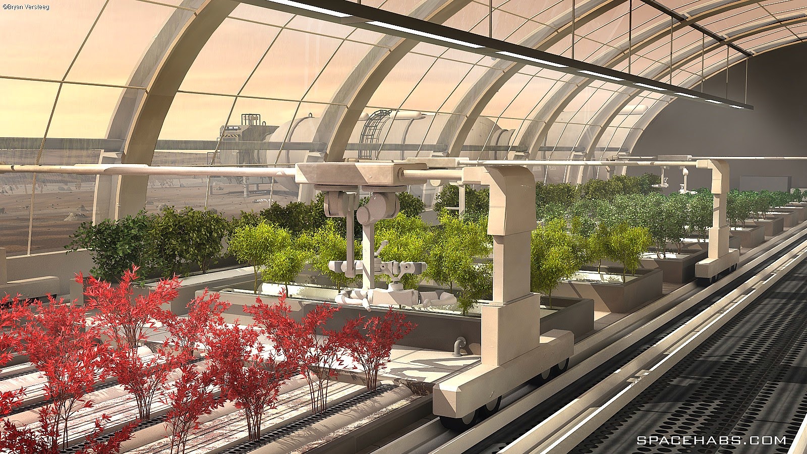 human Mars Mars greenhouse by Bryan Versteeg