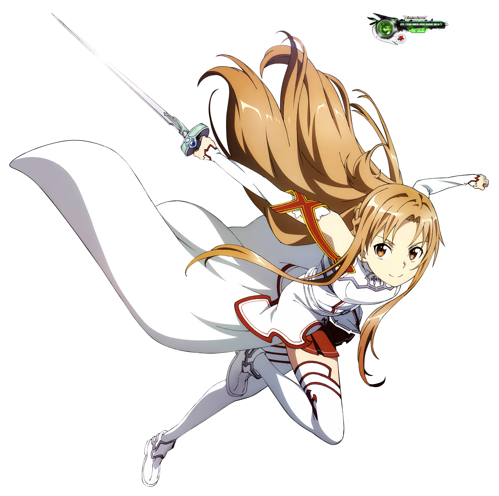 Sword Art OnlineAsuna Yuuki Hyper Accion HD Render ORS Anime Renders