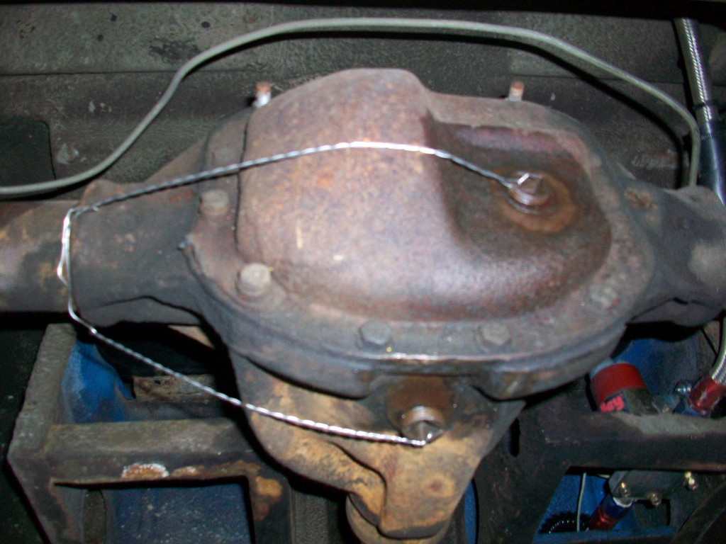 Gormless Racing MGB GT Safety Wired all drain plugs, except the most