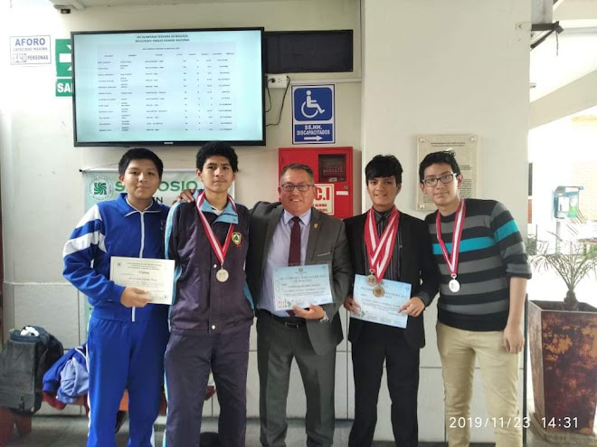 SUBCAMPEONES NACIONALES DE LA XIV OLIMPIADA PERUANA DE BIOLOGIA OPB. 2019.