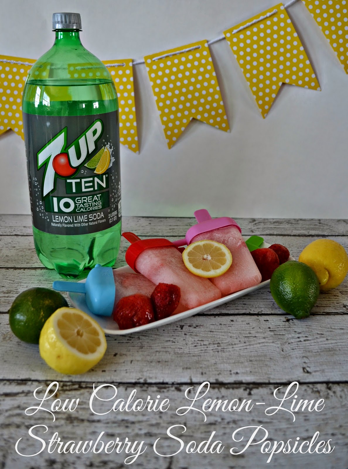 A Low Calorie Summer Treat LemonLime Strawberry Soda Popsicle Recipe