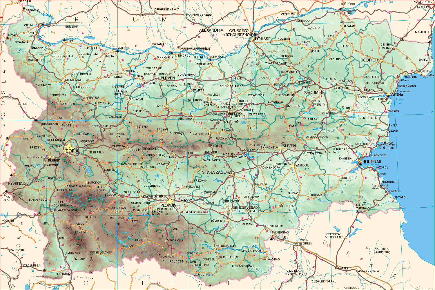 MAPS OF BULGARIA