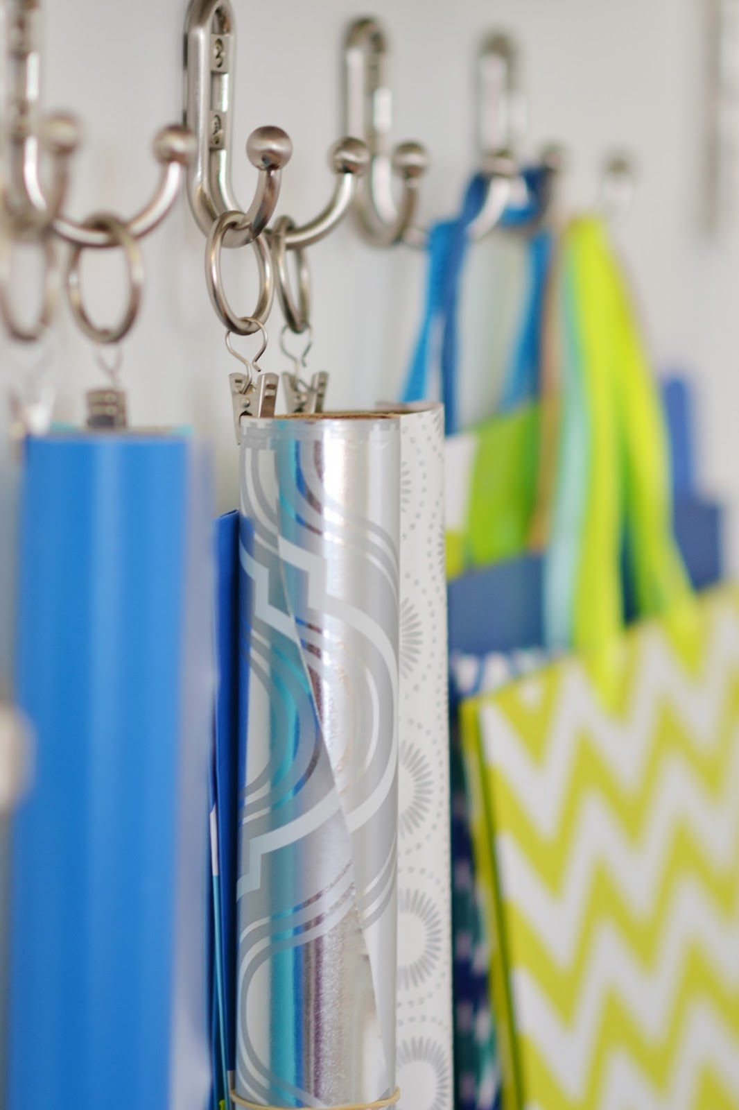 Dwelling Cents Gift Wrap Organization