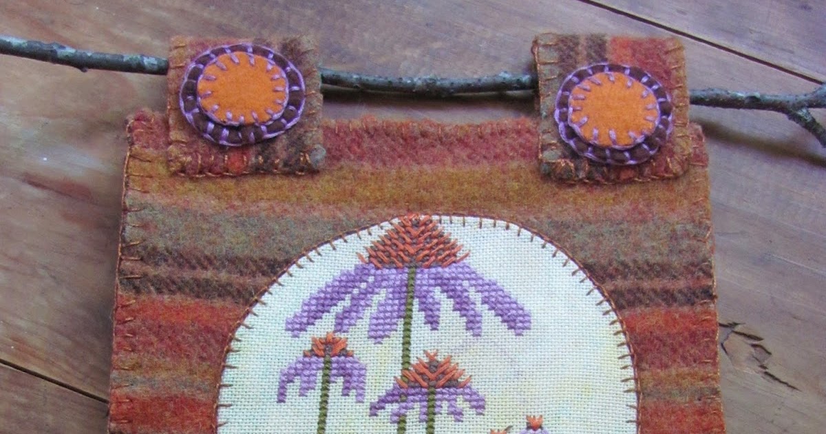 By The Bay Needleart New design and a Free PDF Wool Applique Finish