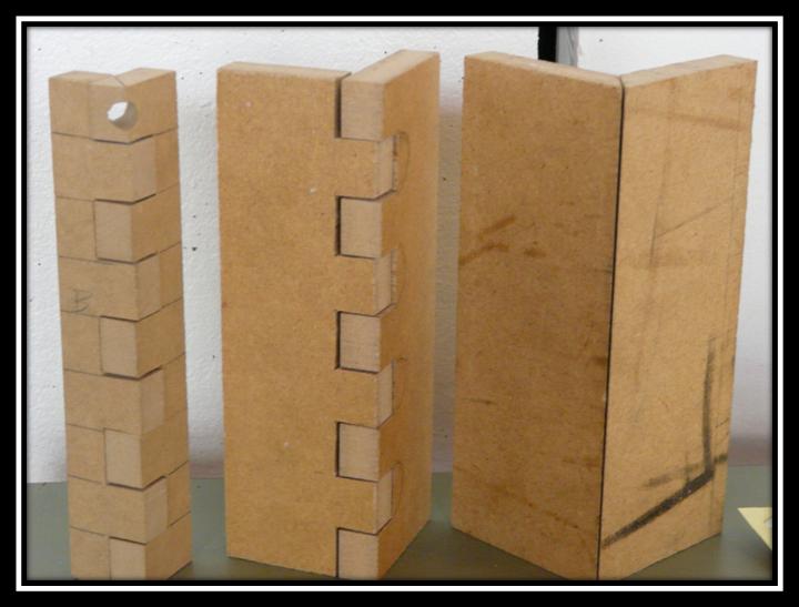 CNC wood project Prototype different joints including an example of 