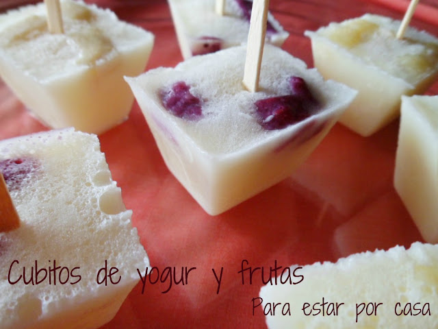 Cubitos De Yogur Y Frutas
