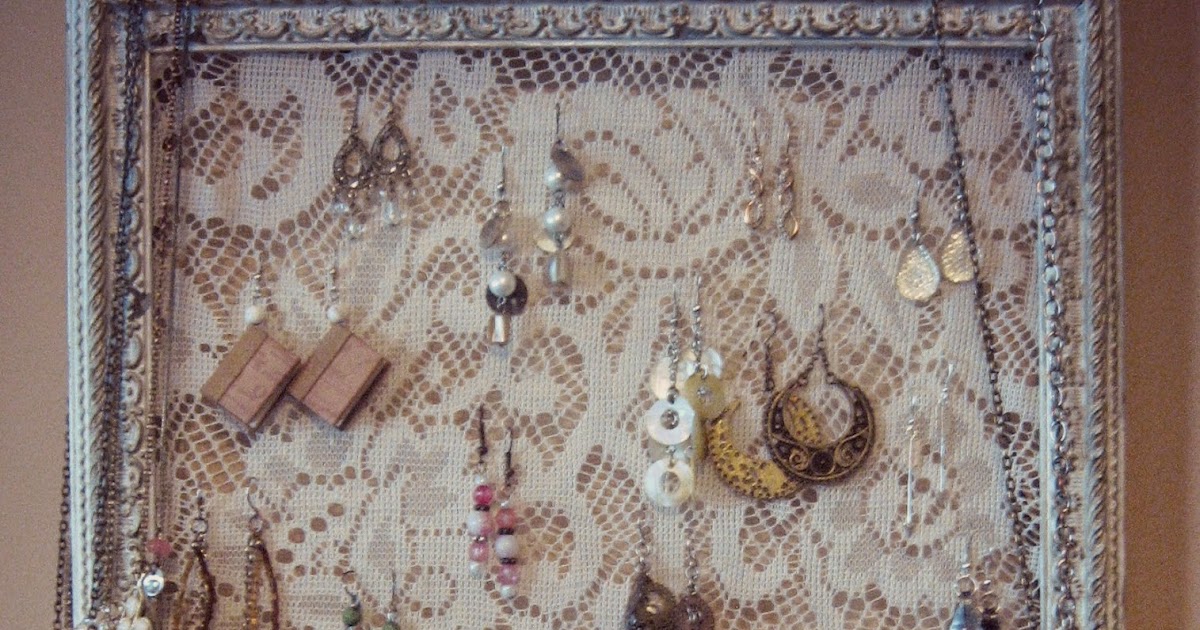 The Beautiful Thrifty Life DIY Shabby Chic Jewelry Display