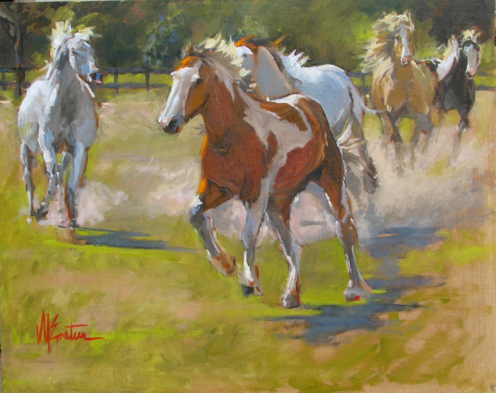 Horses Oil Paintings