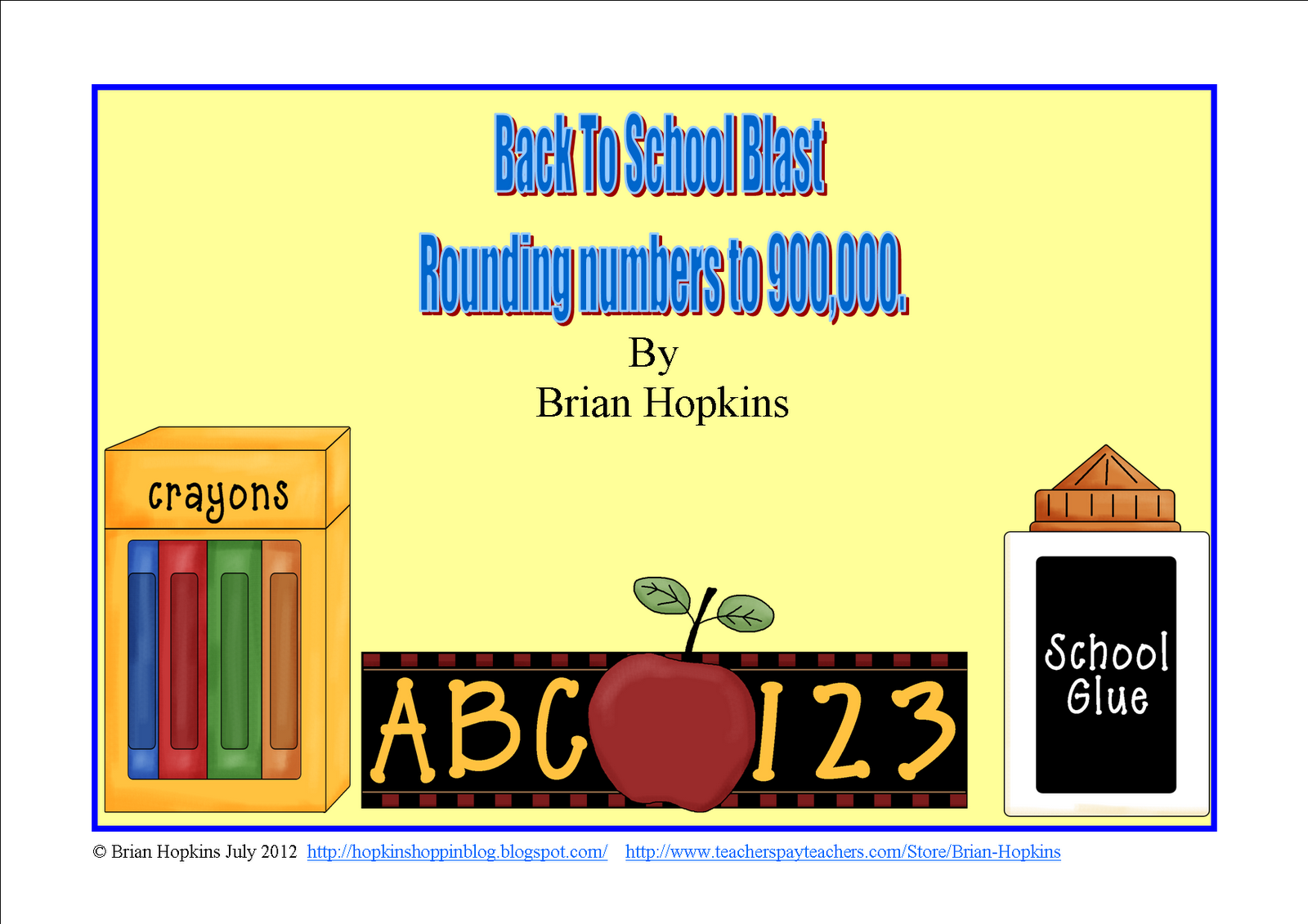 http://www.teacherspayteachers.com/Product/Back-To-School-Place-Value-Rounding-Blast-to-900000-FREEBIE-277863