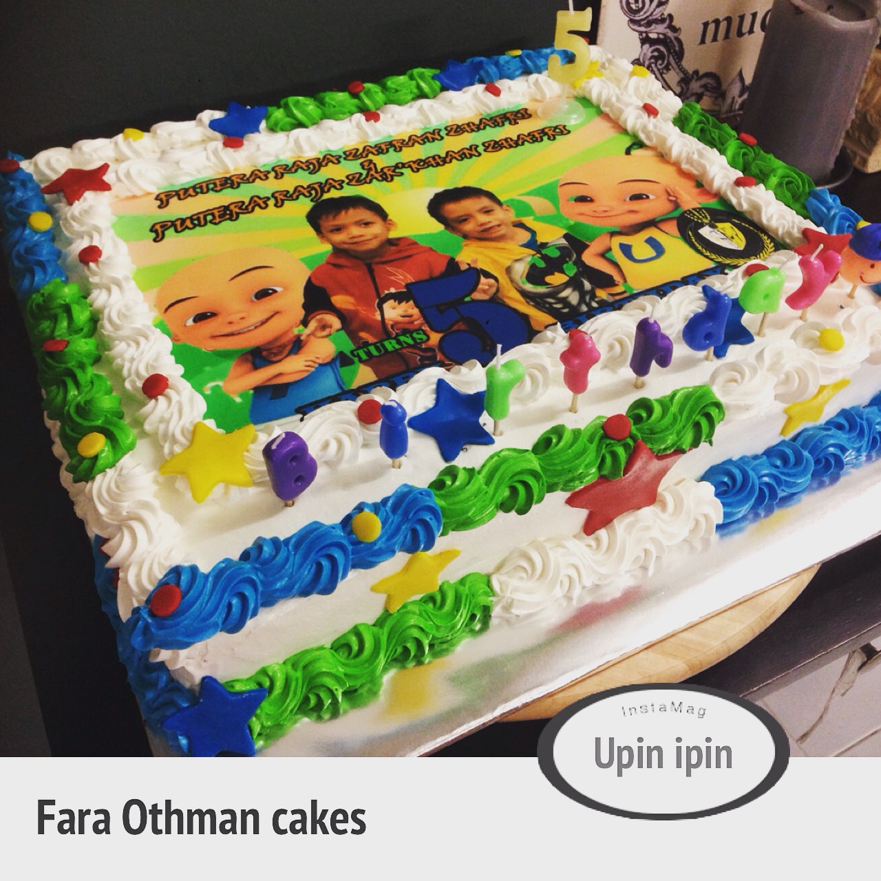 ~Cupcakes at Putrajaya~: UPIN IPIN BIRTHDAY CAKE