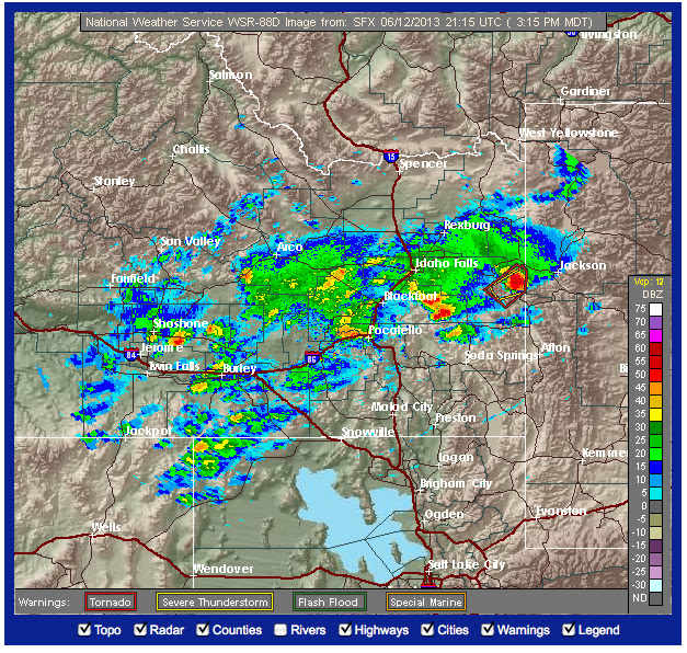 Severe Thunderstorm in Jackson Hole Mountain Weather