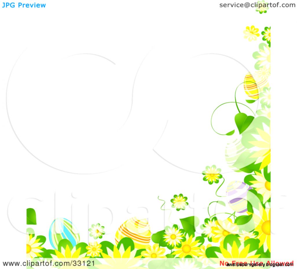Clipart Illustration of a Border Of Yellow Flowers Green Leaves Clipart Illustration of a Border Of Yellow Flowers Green Leaves