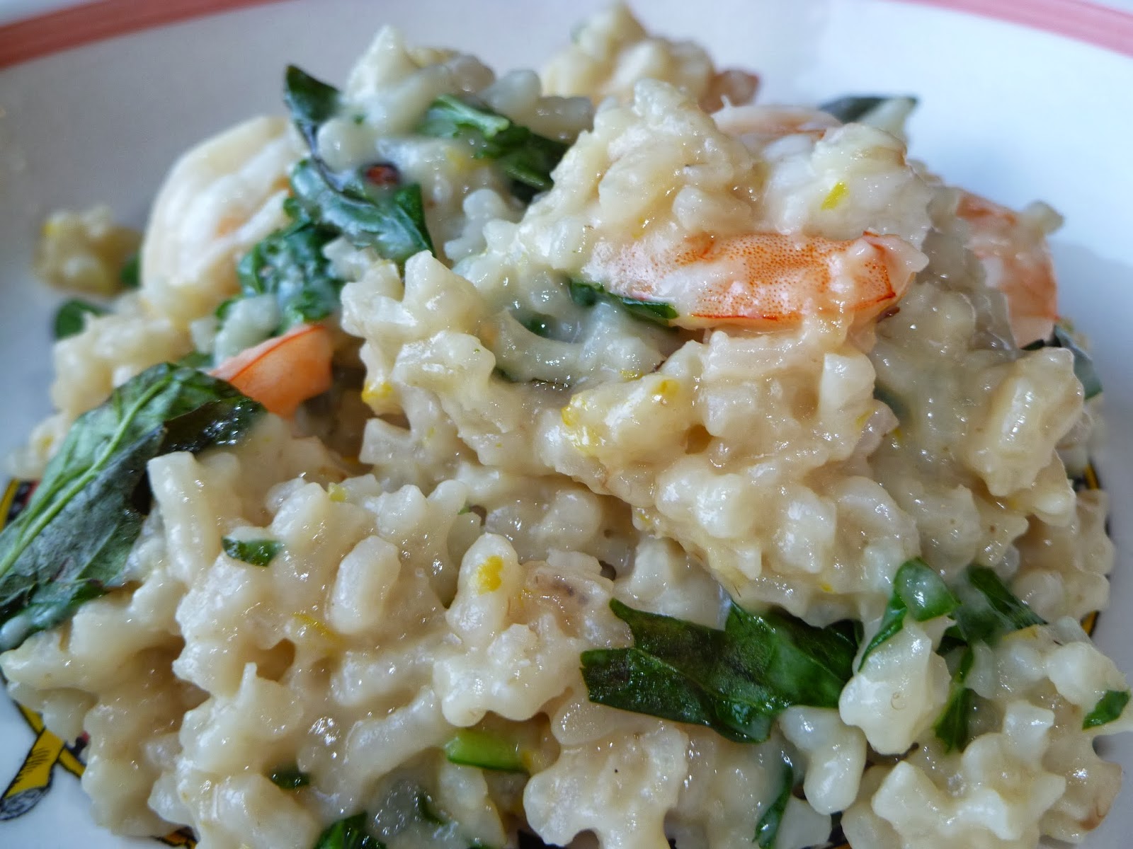 The Pastry Chef's Baking Shrimp, Basil and Lemon Risotto