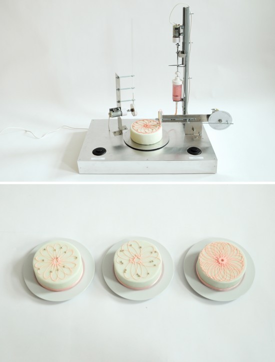 a. party style cake decorating machine