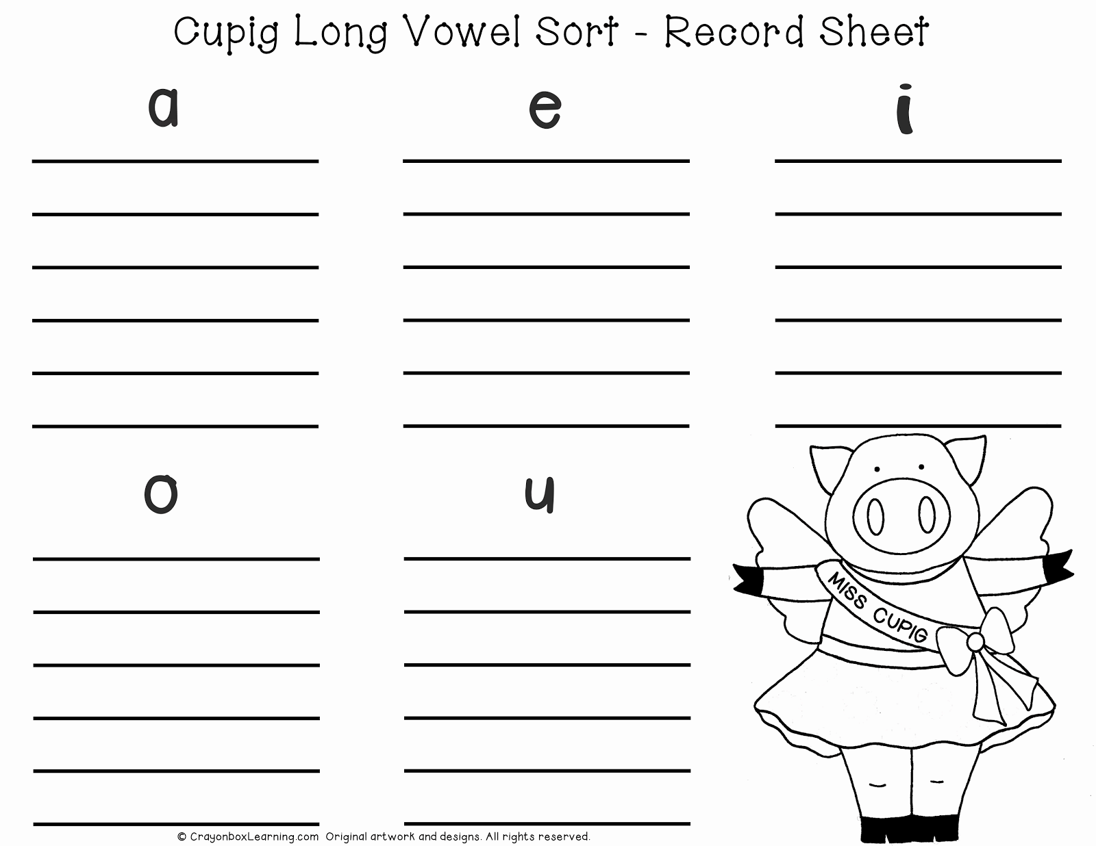 How to write vowels