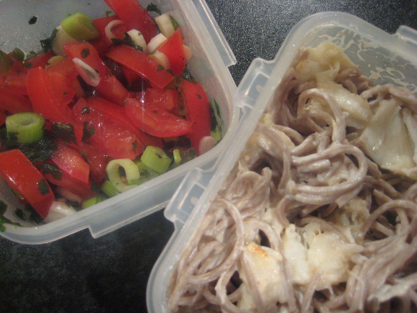 Lemon and Cheese Spicy Crab Noodle Salad