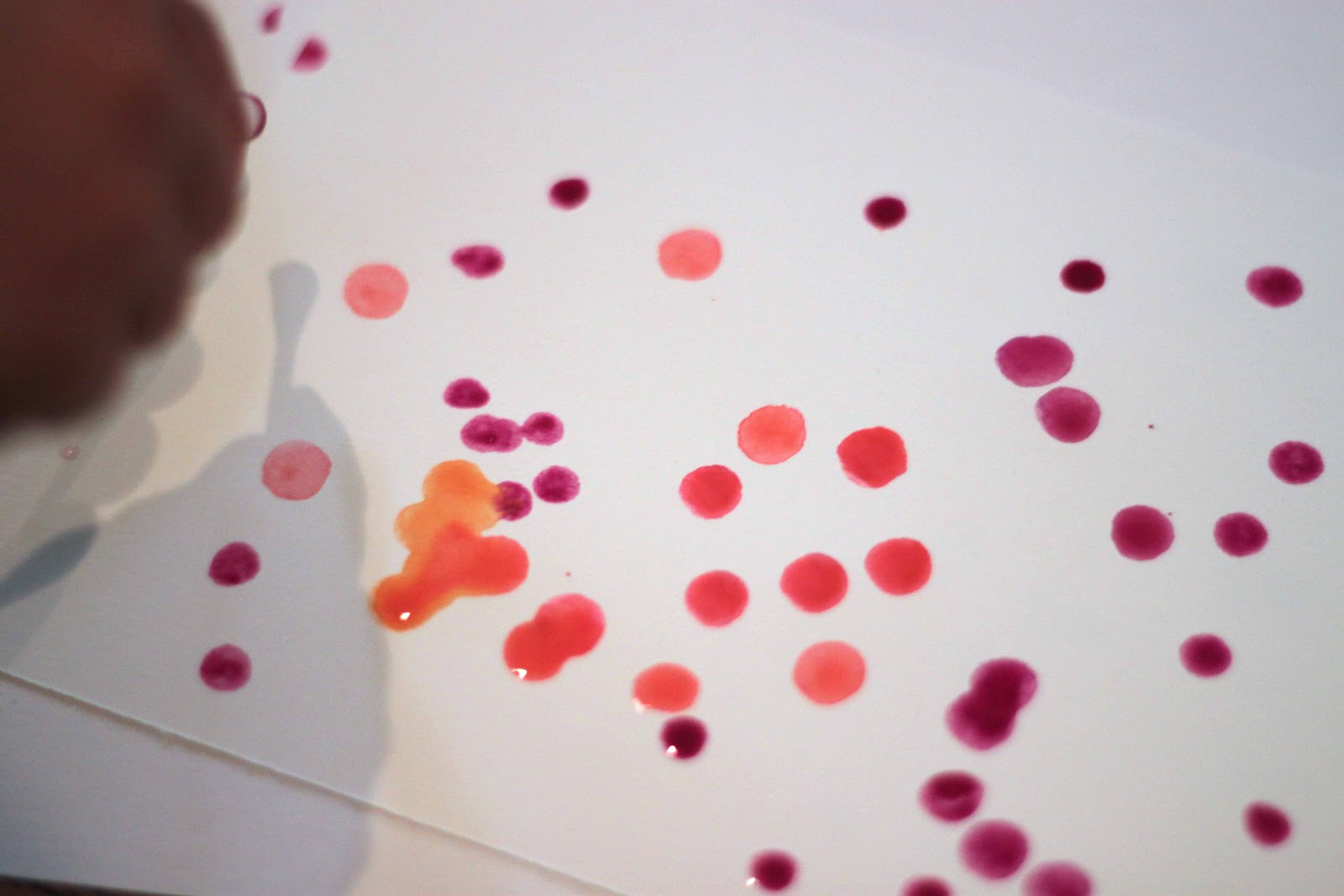 Playing House Watercolors and Qtip Painting