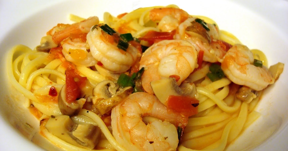 Ommy Noms Springtime Shrimp Linguine