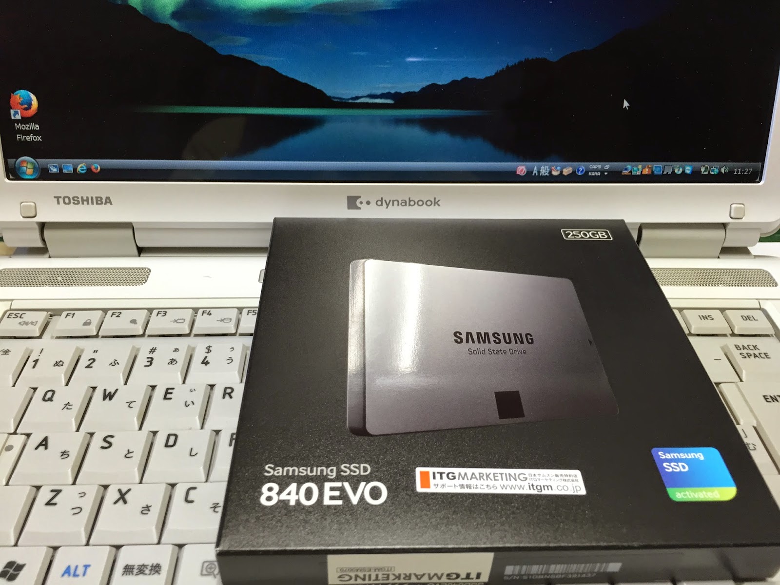 じまさのブログ Toshiba Dynabook Ssd換装