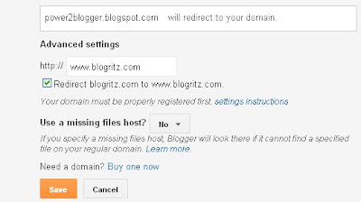 Blogger custom domain with Dot tk