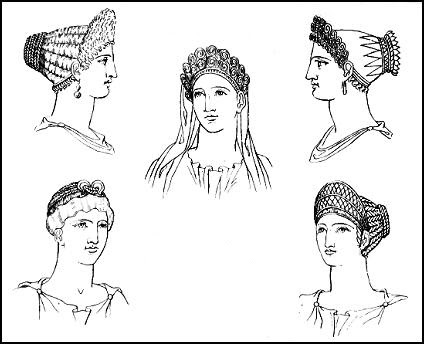 Ancient Roman Hair Styles 062911 Vector Clip Art Free Clip Art
