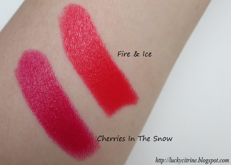 Revlon Super Lustrous Creme Lipstick Cherries In The Snow and Fire & Ice