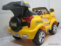 5 Mobil Mainan Aki Junior Z631 Thunder Jeep dengan Simulasi Mesin Bergetar
