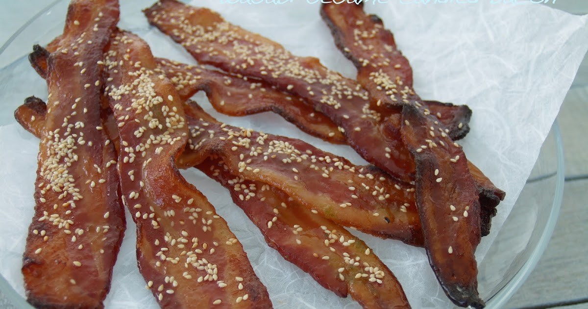spritz and drizzle wasabi sesame candied bacon