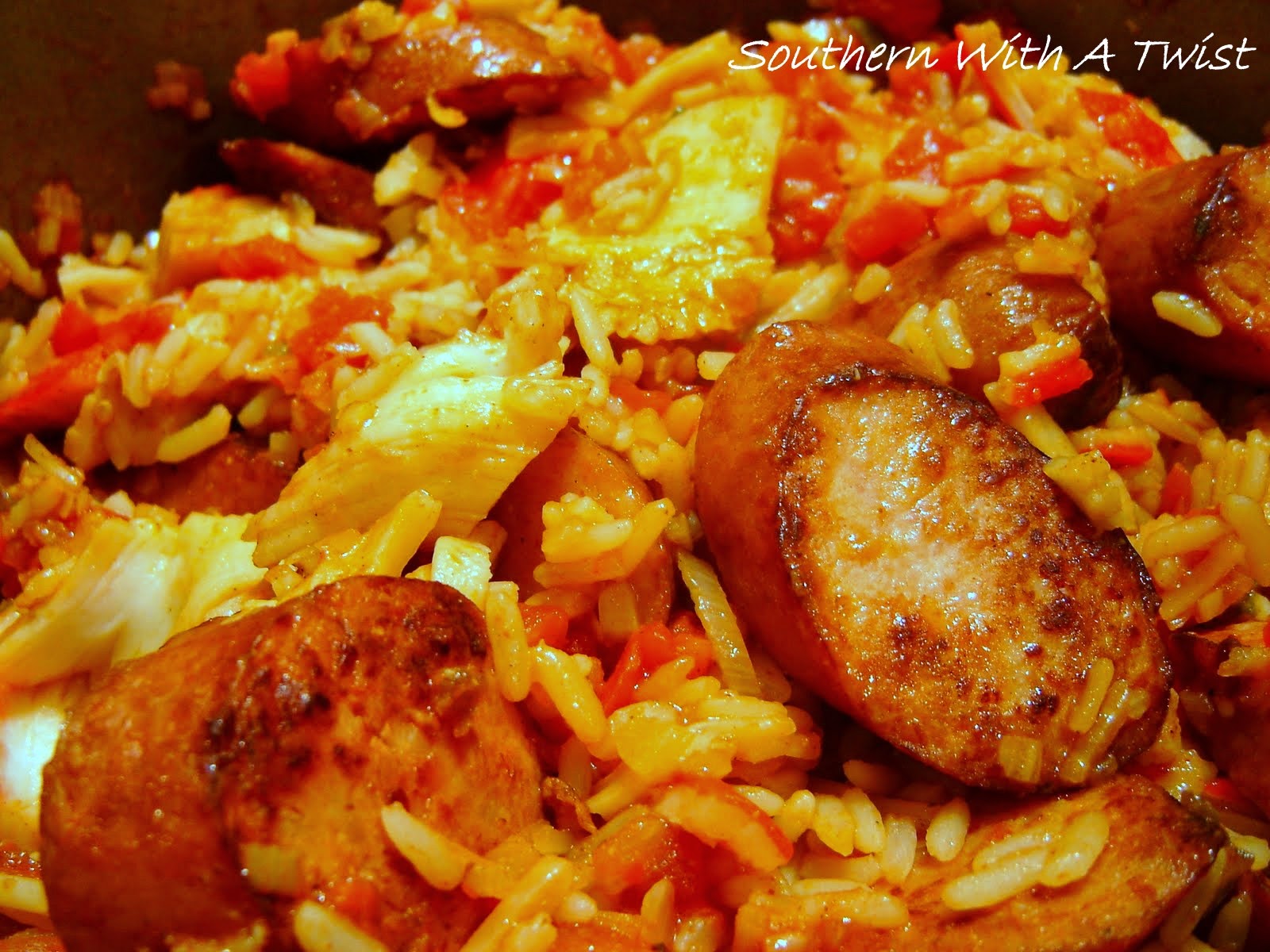 Southern With A Twist Crab and Sausage Jambalaya