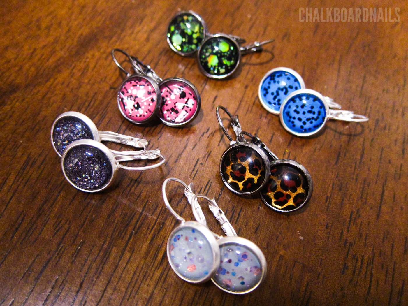 Polish Earrings Chalkboard Nails Nail Art Blog