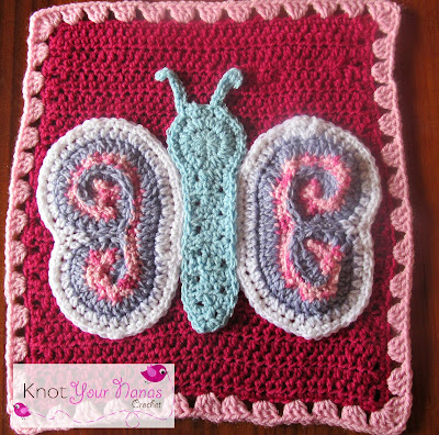 crochet-butterfly applique