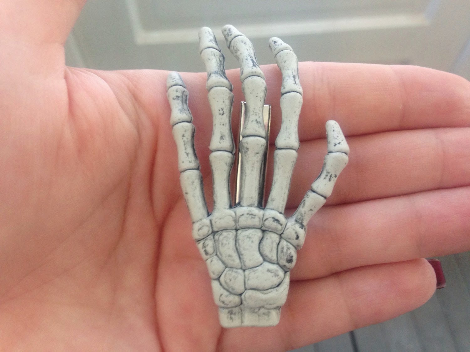 Skeleton Hand Hair Clips Spicytec
