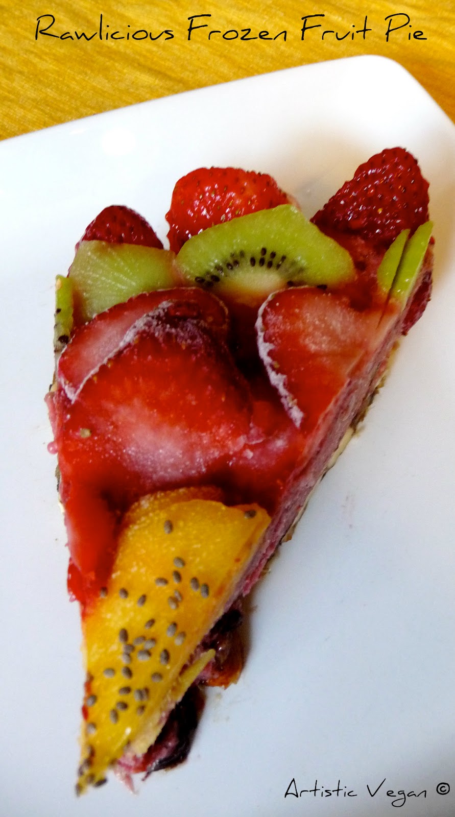 Artistic Vegan Rawlicious Frozen Fruit Pie