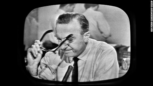 This is What Walter Cronkite Looked Like  on 11/22/1963 