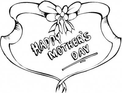 Mother day coloring pages