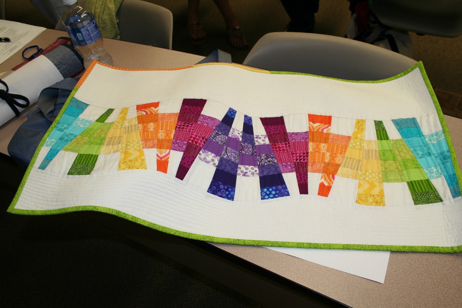 Great Lakes Modern Quilt Guild Miniquilt swap, July 2015