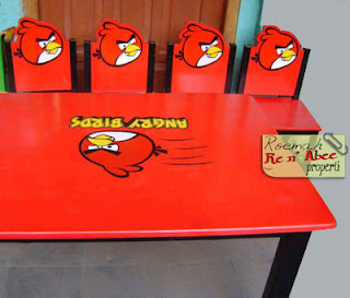 Roemah Re n' Abee : meja kursi mini (angry bird)