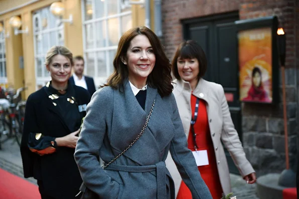 Crown Princess Mary of Denmark visited the premiere of the documentary "He Named Me Malala" about the life of a young girl Malala Yousafzai at Grand Theatre in Copenhagen 