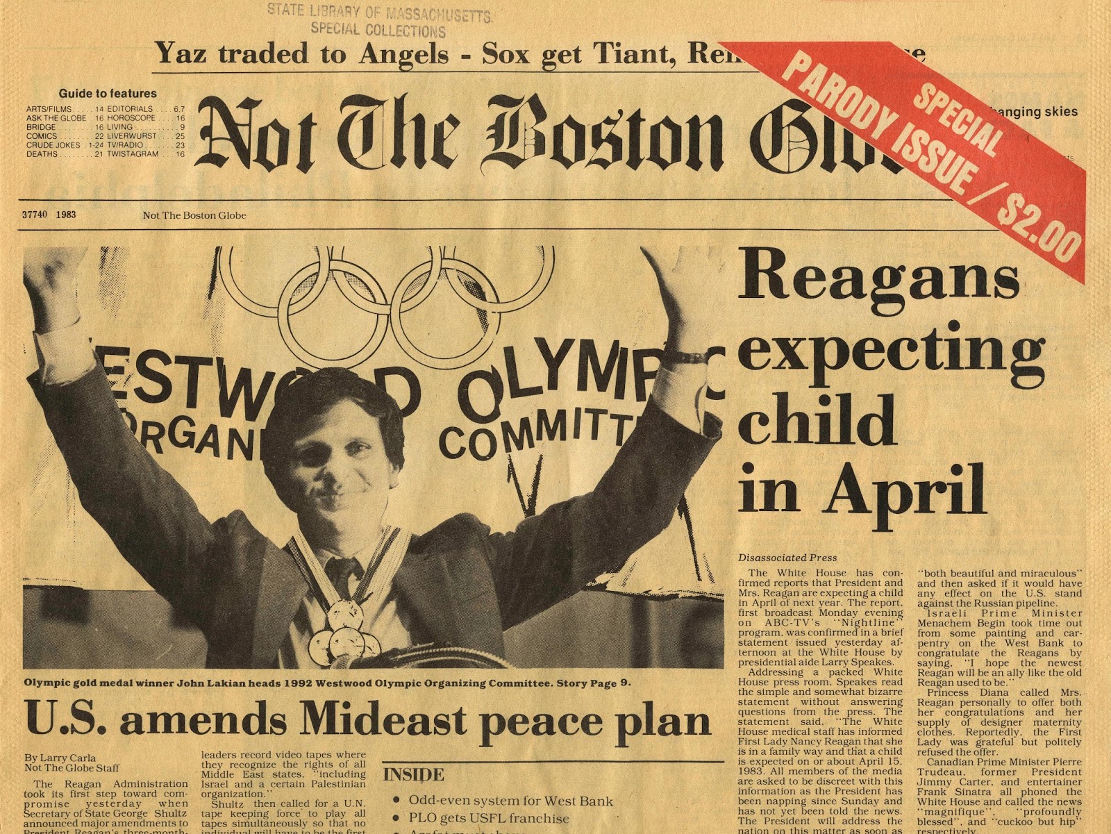 State Library of Massachusetts Historical Souvenir Newspapers