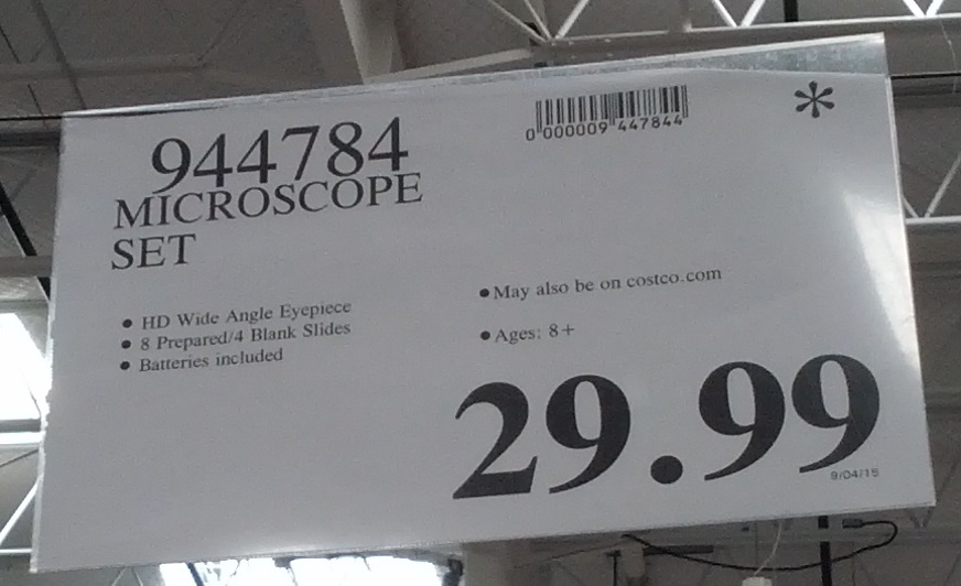 Micro Science Deluxe DieCast Microscope Set Costco Weekender